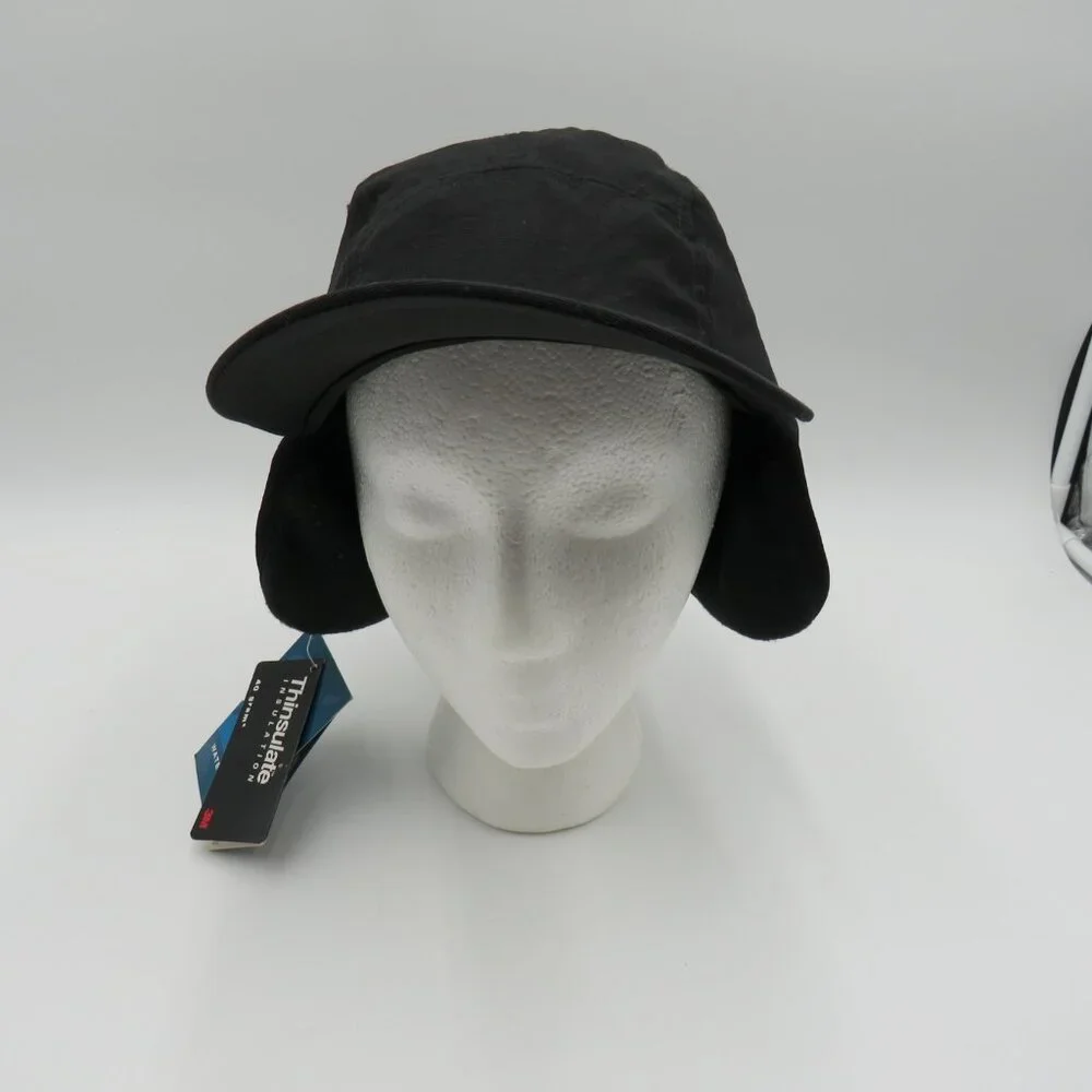 Armadillo Hat Cap Strap Back Mens Medium Waterproof Thinsulate Ear‎ Flap Fleece